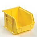 Global Industrial Storage Bin, Plastic, 7 in H, Yellow 269683YL